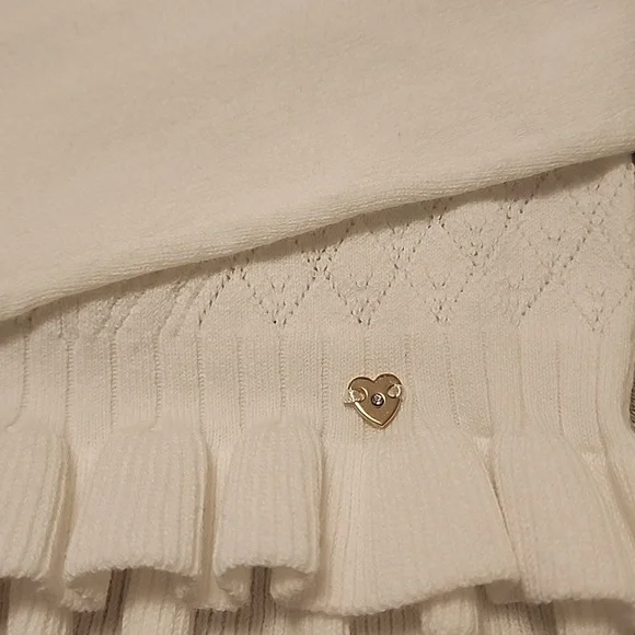 White Ruffled Cardigan - Picture 4 of 4